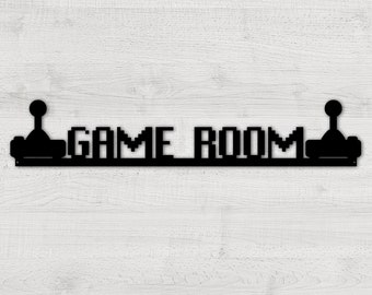 Game Room Sign, Personalized Arcade Sign, Game Room Decor, Metal Arcade Sign, Garage Sign, Man cave Sign, Boys Room Decor, Gamer Gift