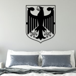 German Coat of Arms Metal Sign, Deutsches Wappen, Germany Family Crest Wall Art, German Wall Decor, Deutsches Familienwappen, German Gift image 3