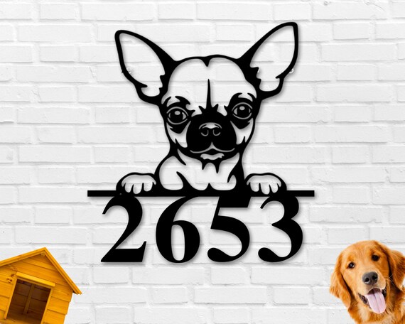 Chihuahua Dog Sign, Chihuahua Metal Sign, Chihuahua Name Sign, Pet