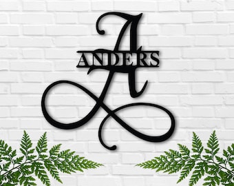 Personalized Family name metal sign, Last Name Metal Sign, Family Name Sign, Personalized Metal Wall Decor, Housewarming Gift, Wedding Gift