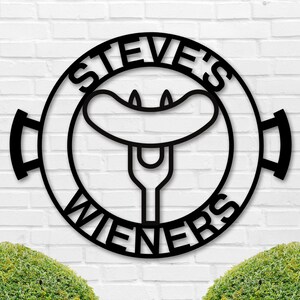 Personalized Backyard Barbecue Sign, Metal BBQ Sign, Patio Grill Sign, Personalized Name BBQ Sign, Bar and Grill Sign, Famous Grill Sign