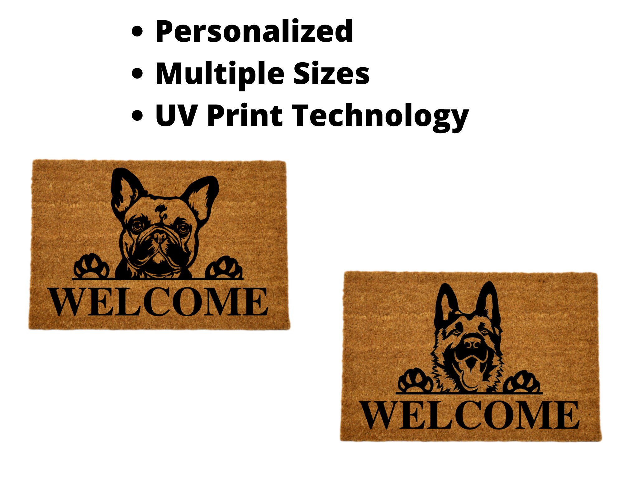 Custom Dog Doormat Personalized Dog Mat Dog Etsy