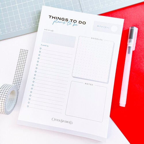 Todo List Notepad Etsy