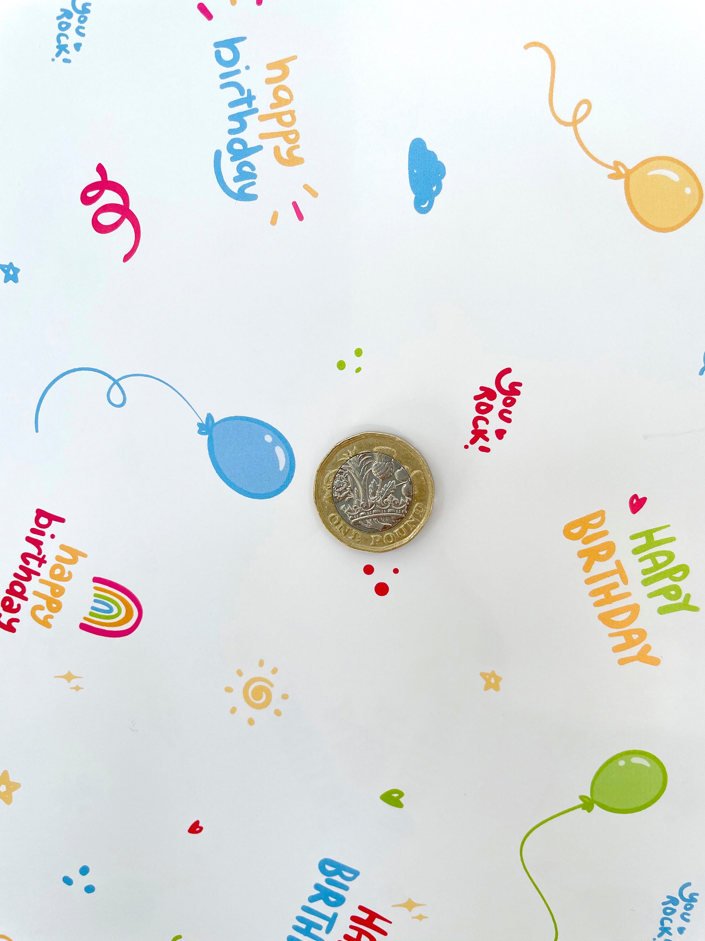 Happy Birthday Wrapping Paper Sheet Luxury 115gsm Silk Paper Etsy