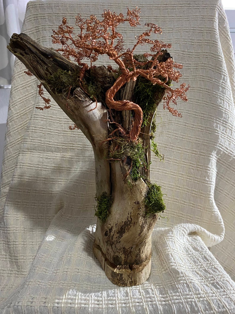 Copper Wire Bonsai Tree Etsy