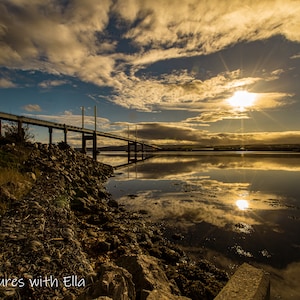 SCOTLAND - Kessock Bridge on Beuly Firth - professional photo print supplied in choice of 2 sizes (18x12/12x8) with pro grade LUSTRE finish