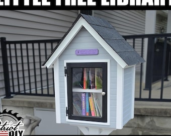 Little Free Library (Digital Build Plans) - Community Book Exchange / DIY / Woodworking