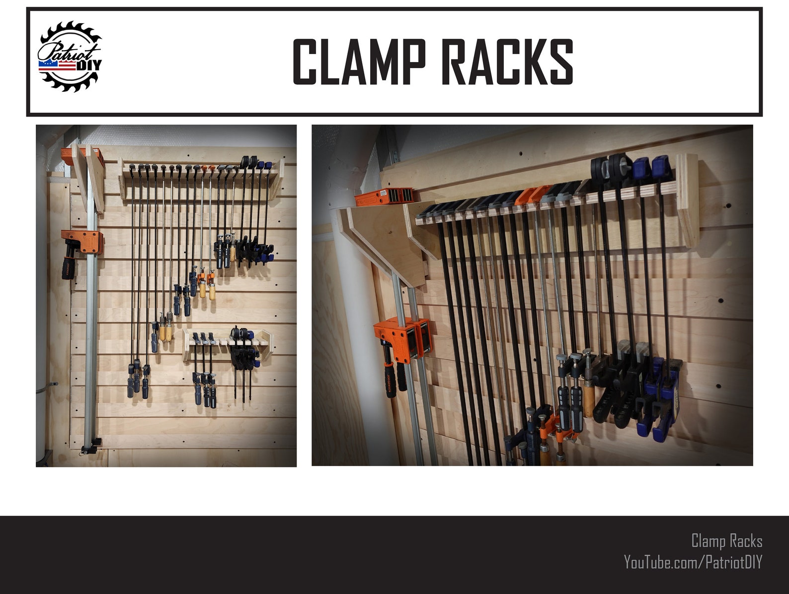 DIY French Cleat Clamp Rack Bundle Digital Build Plans / Etsy