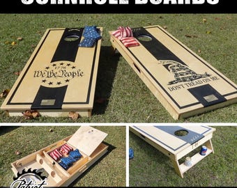 Cornhole Boards (Digital Build Plans) - Bonus Features / Bag Storage / Drink Holder / DIY / Woodworking