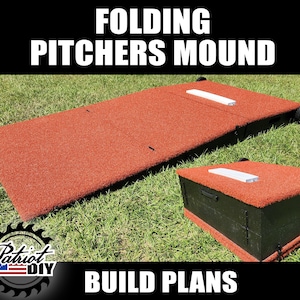 Folding Baseball Pitcher Mound (Digital Build Plans) - DIY Portable Rolling Pitcher Mound Build Instructions