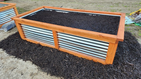 Our Raised Beds Easy Metal Wood Garden Bed How To Diy Wood Garden Beds ...