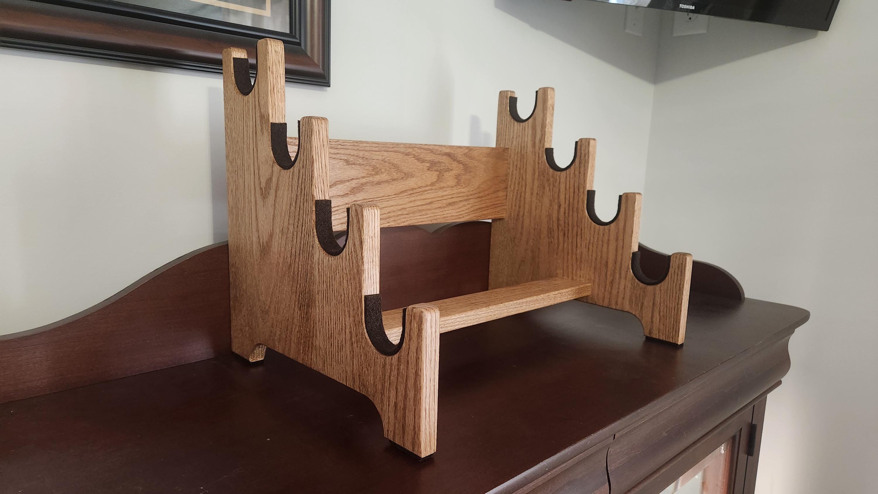 Table Top 4 Gun Display - DIGITAL BUILD PLANS / Woodworking / Gun Rack ...