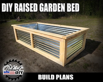 DIY Wood/Metal Raised Garden Bed - Digital Build Plans