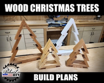 Wood Christmas Trees - DIGITAL BUILD PLANS / Christmas Decor / Holiday Decor / Diy Woodworking