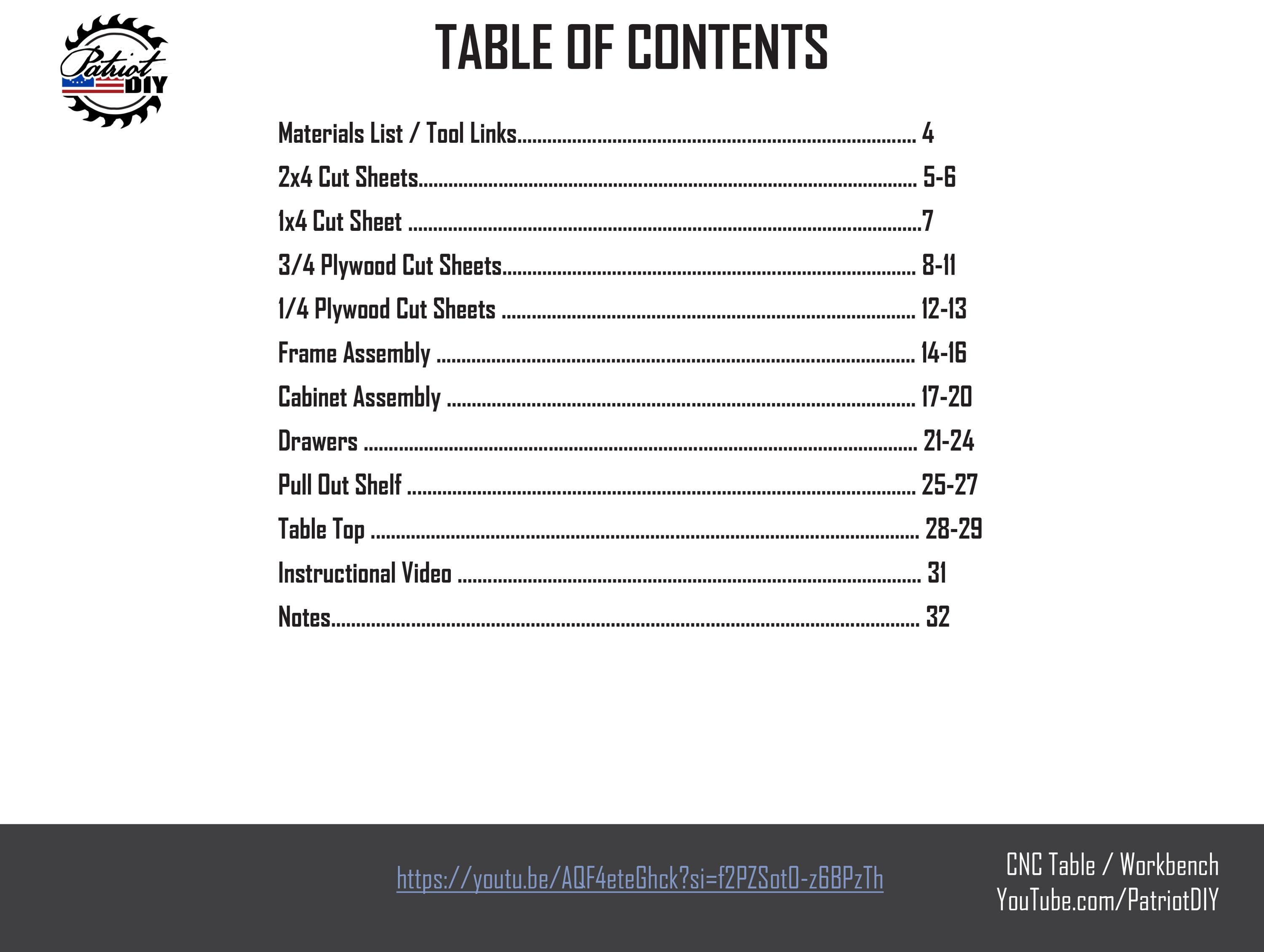 CNC Table (digital Build Plans) - Workbench / Woodworking / Shapeoko ...