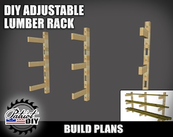DIY verstellbarer Holzständer - Digitale Baupläne / Holzbearbeitung
