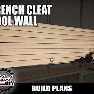 DIY French Cleat Tool Wall - Plans de construction numériques / Travail du bois