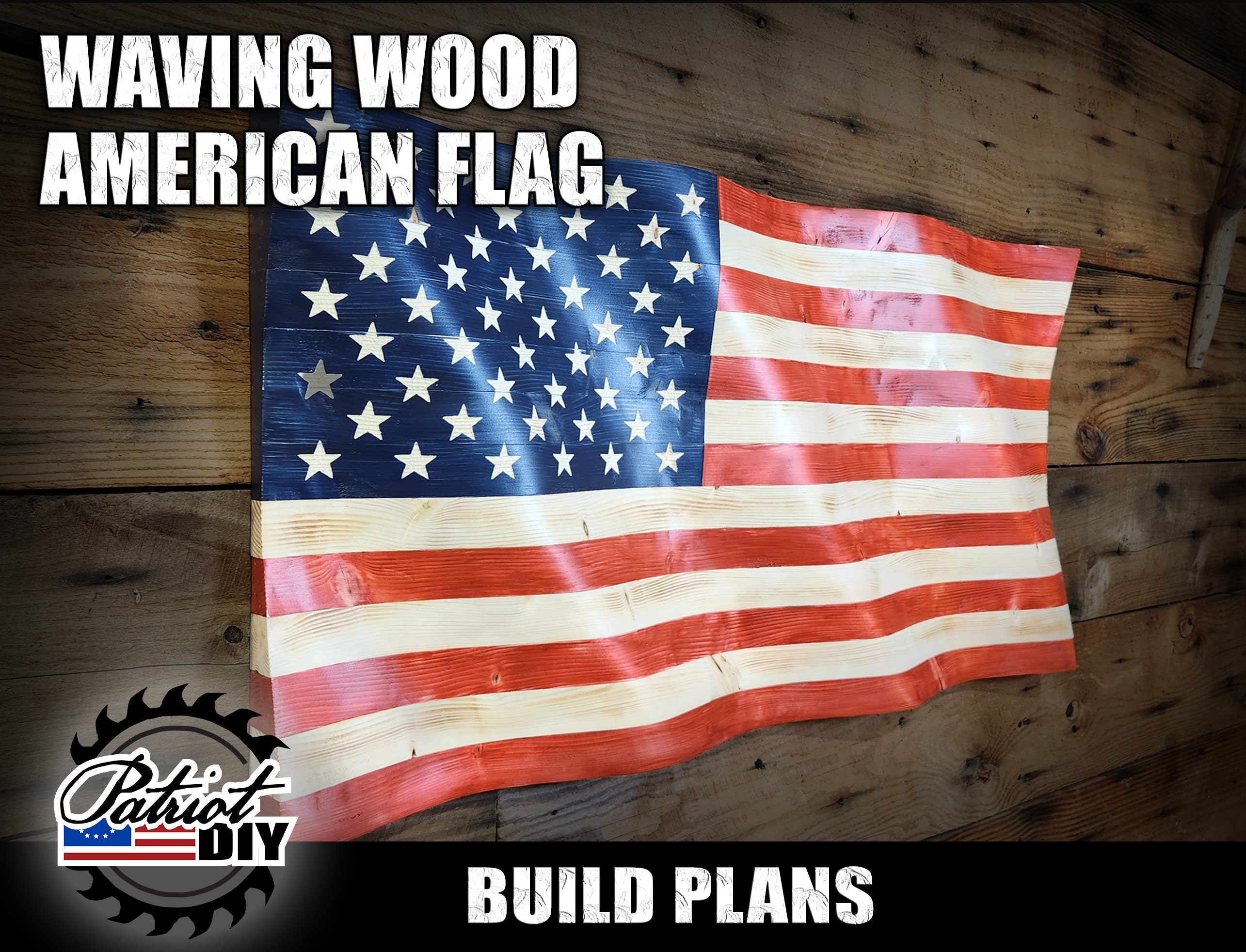 DIY Waving Wood American Flag Digital Build Plans / Etsy DIY Waving Wood American Flag Digital Build Plans / Etsy
