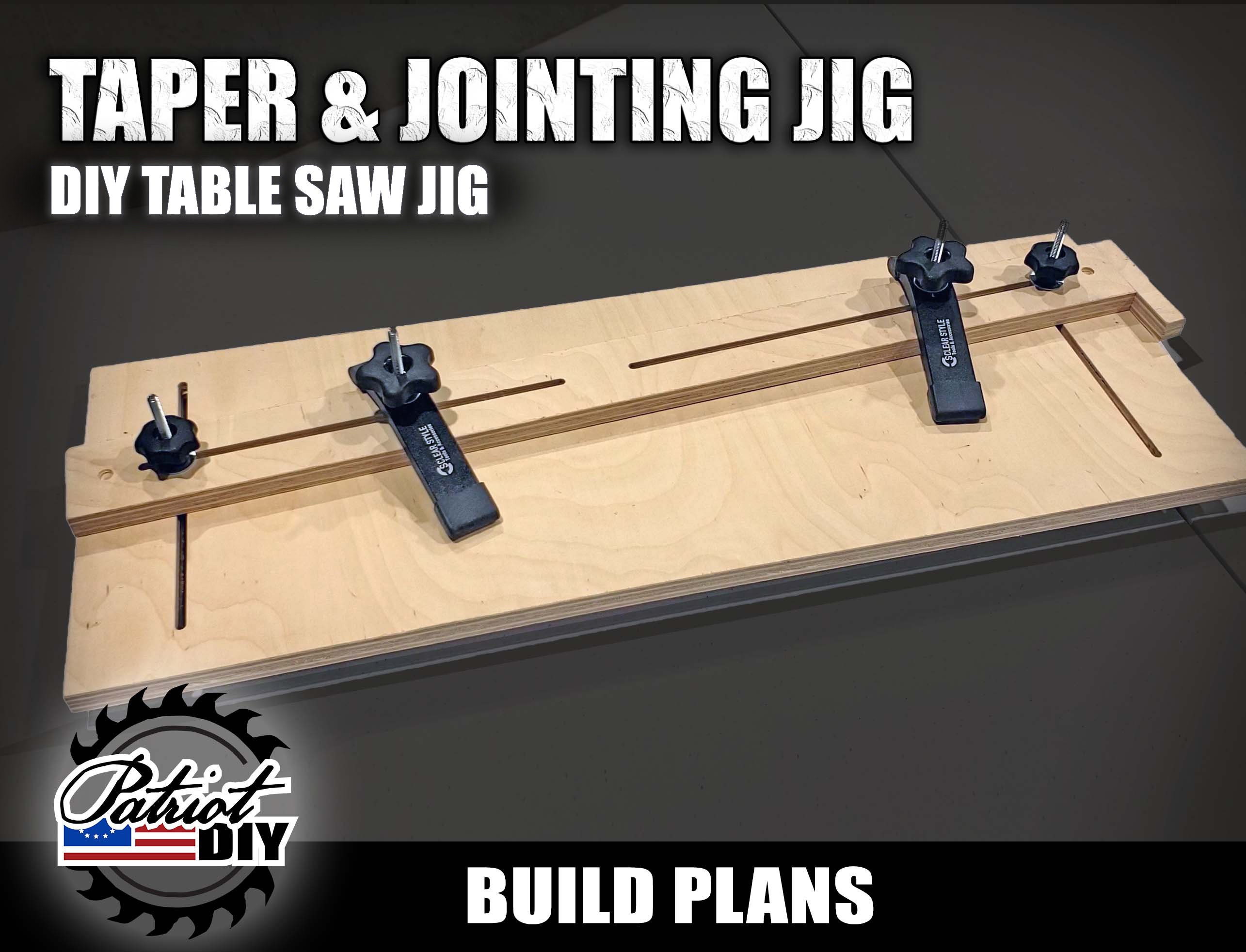 DIY Taper Jig and Jointing Jig / Table Saw Jig Digital Build Etsy