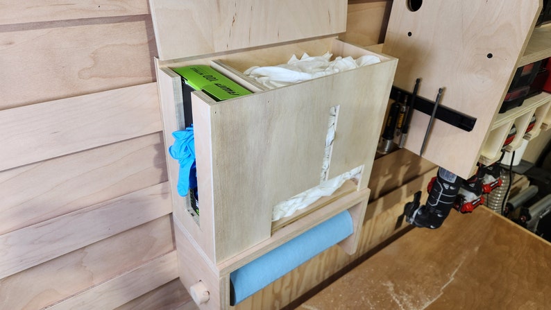 DIY Glove / Shop Rag Dispenser - Digital Build Plans / French Cleat ...