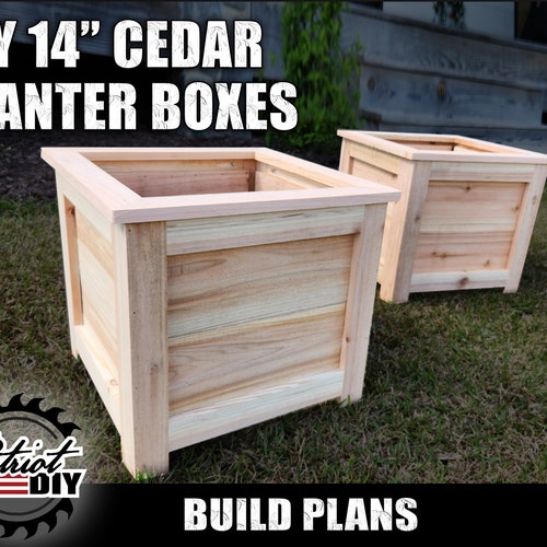 DIY 14 Wood Planter Boxes Digital Build Plans / Etsy