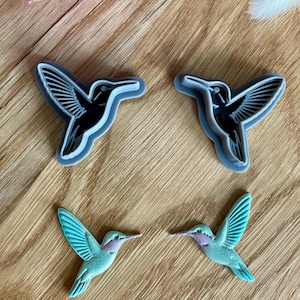 Örhängesstift för kolibri, speglade, 30 mm