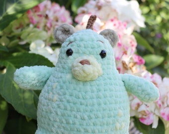 Pear Bear, Plush Bear, Antie Stress Animal, Stuffed Toys, Amigurumi, Amigurumi Animal