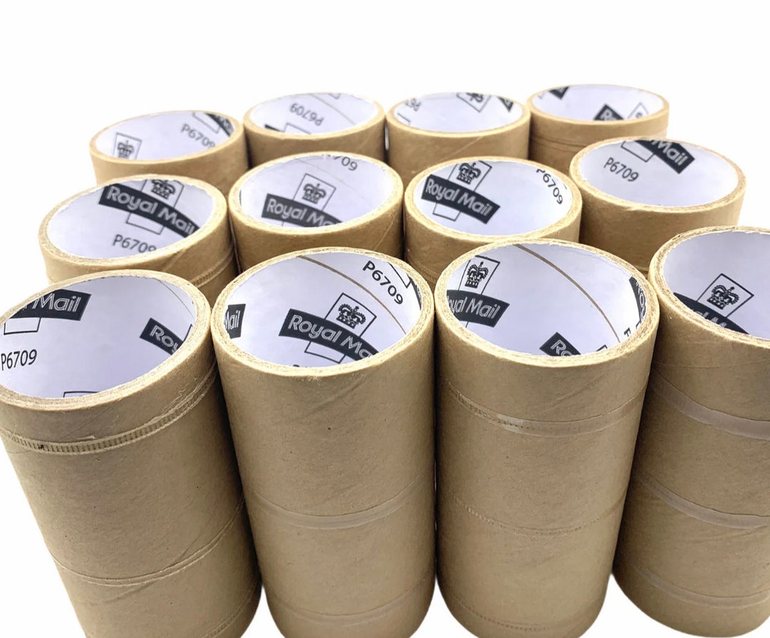 24 STRONG Roll Cardboard Tubes Recycle Art Craft Royal Mail Heavy Duty