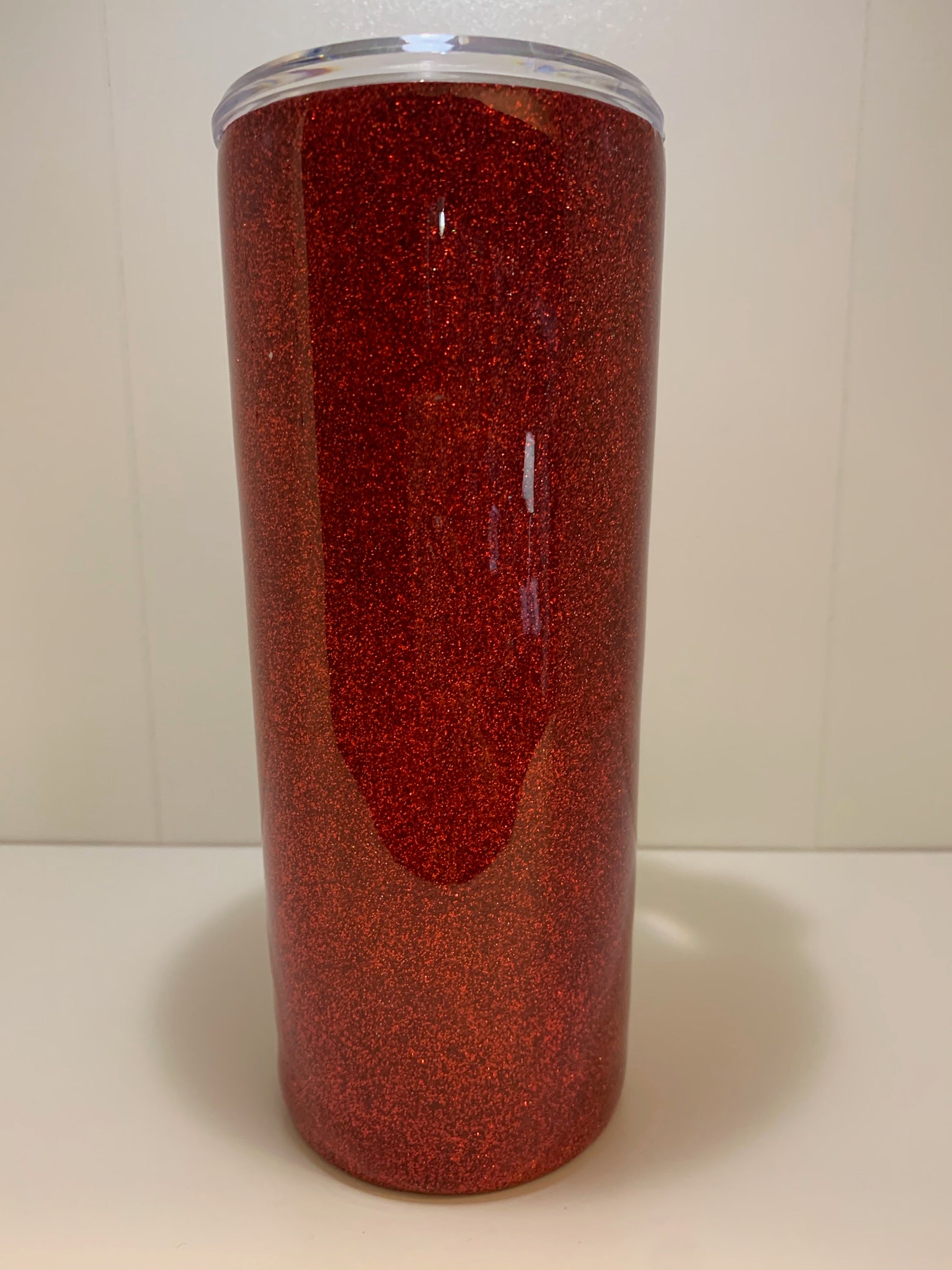 Red 20 ounce Glitter Tumbler Etsy