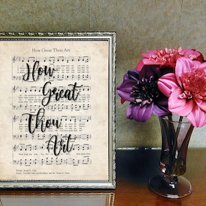 How Great Thou Art Printable Sheet Music