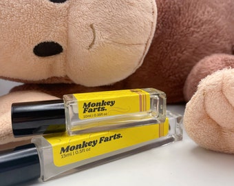 Banana candy Monkey Farts Perfume | customizable rollerball perfume | gift for kids
