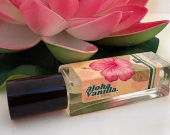 Aloha Vanilla Perfume Oil: Hawaiian Mango Coconut Rollerball