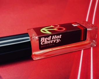 Red Hot Cherry Perfume Oil, smoky cinnamon cherry roll-on perfume