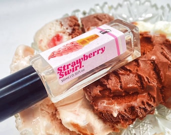 Strawberry Swirl Ice Cream Perfume | customizable rollerball perfume