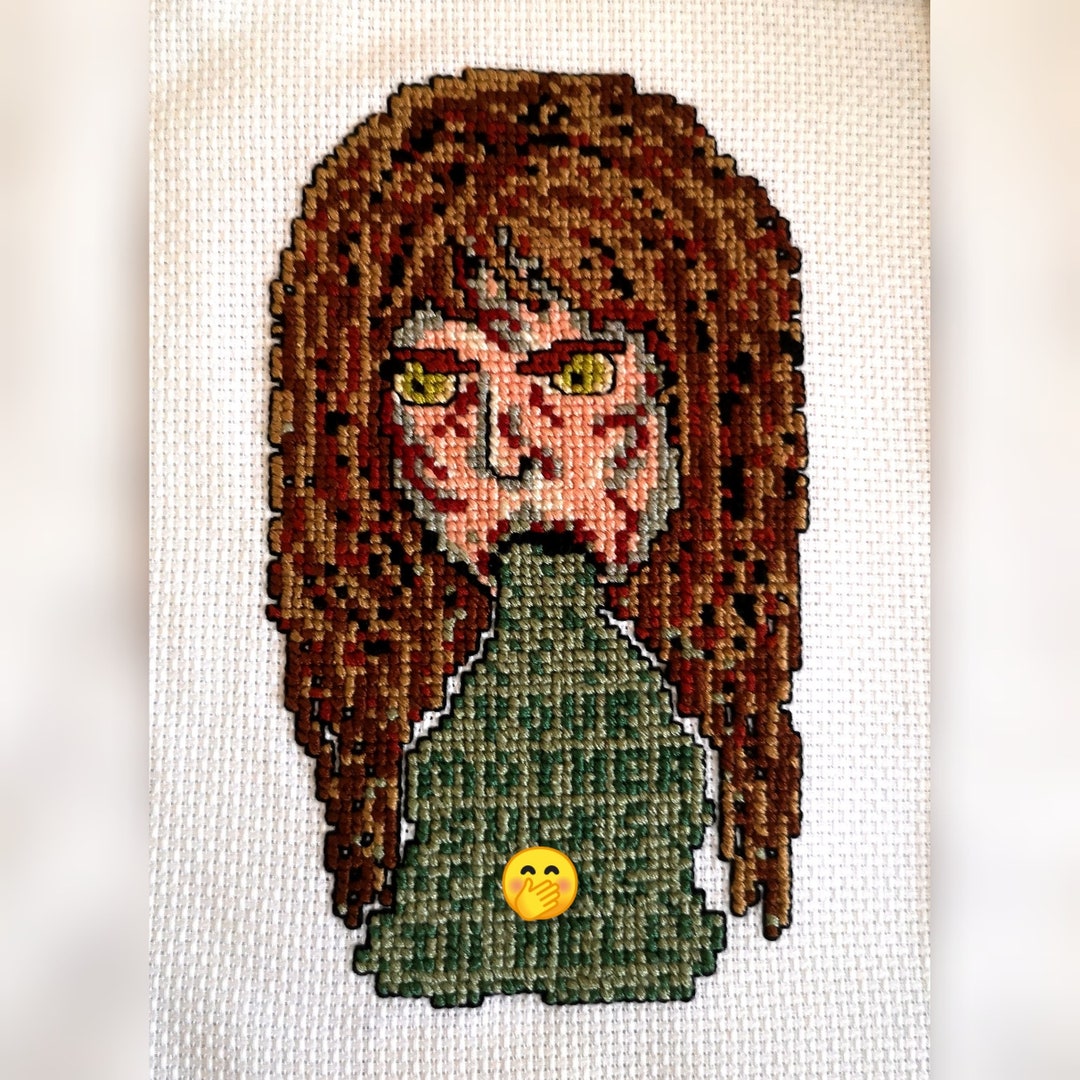 The Exorcist Your Mother Sucks Cs In Hell Cross Stitch Etsy 