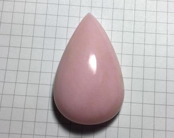 stunning natural pink opal cabochon gemstone amazing pear shape 99.75 carat 48x20 mm