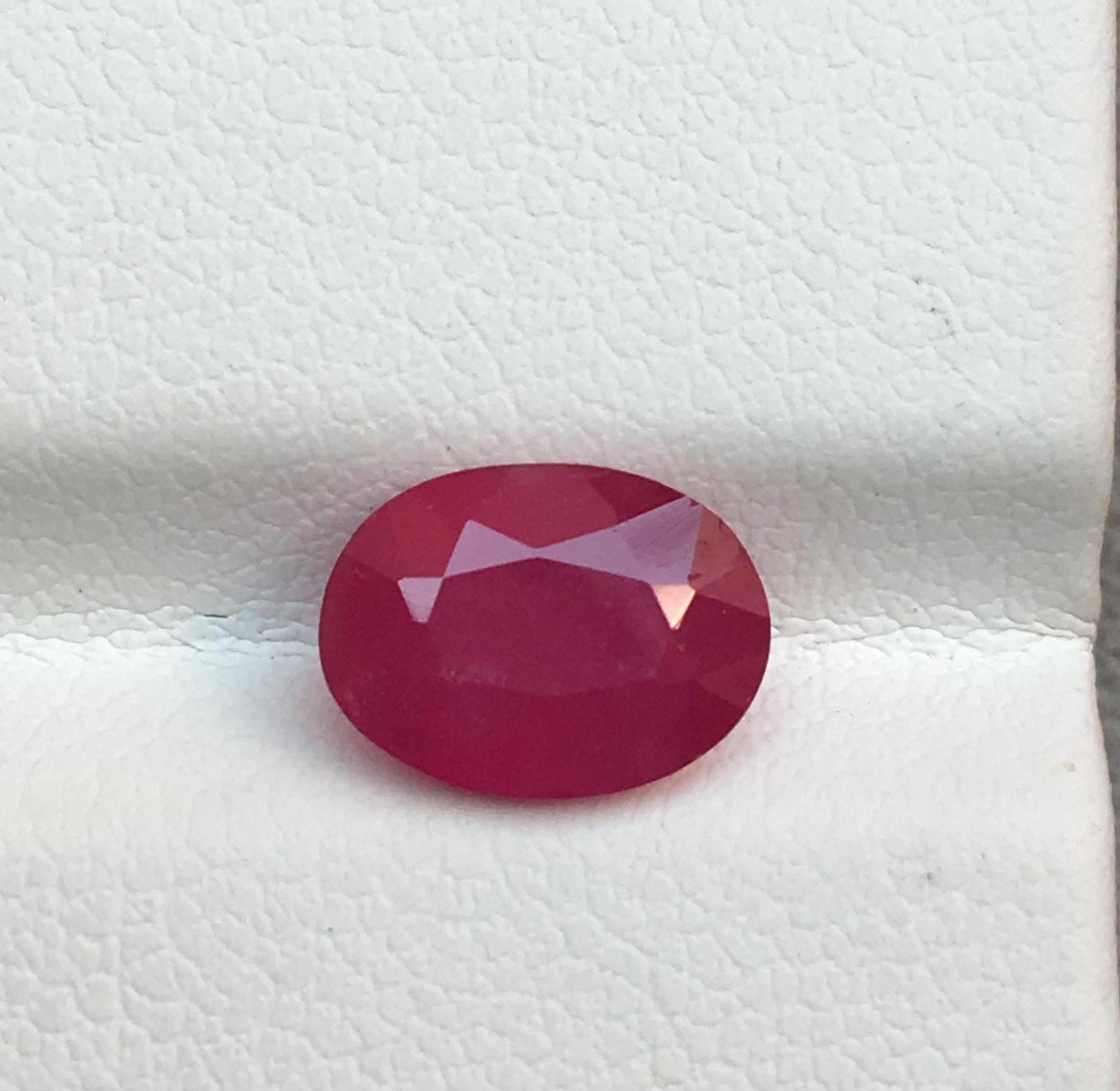 Perfect Ruby Stunning Natural Unheated Ruby Perfect Oval Cut Gemstone Good Color 2. ...