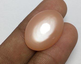 Natural orange opal cabochon gemstone amazing flashy fire oval 14.80 carat 22x16x6 mm