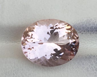 Beautiful pink morganite oval cut gemstone good quality amazing color 4.55 carat 12x10x6.7 mm