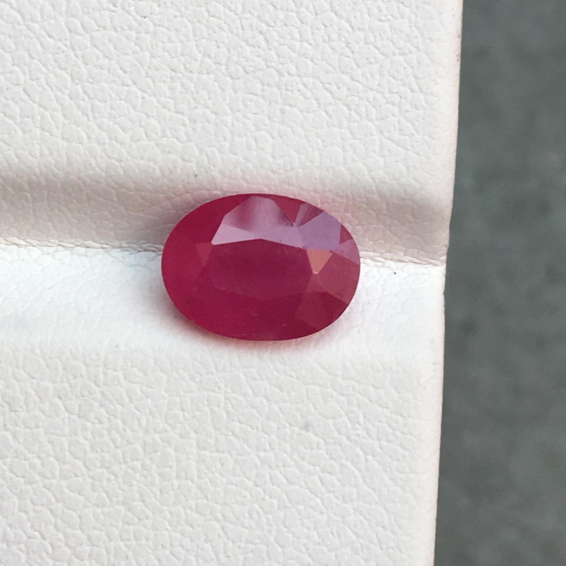Perfect Ruby Stunning Natural Unheated Ruby Perfect Oval Cut Gemstone Good Color 2. ...
