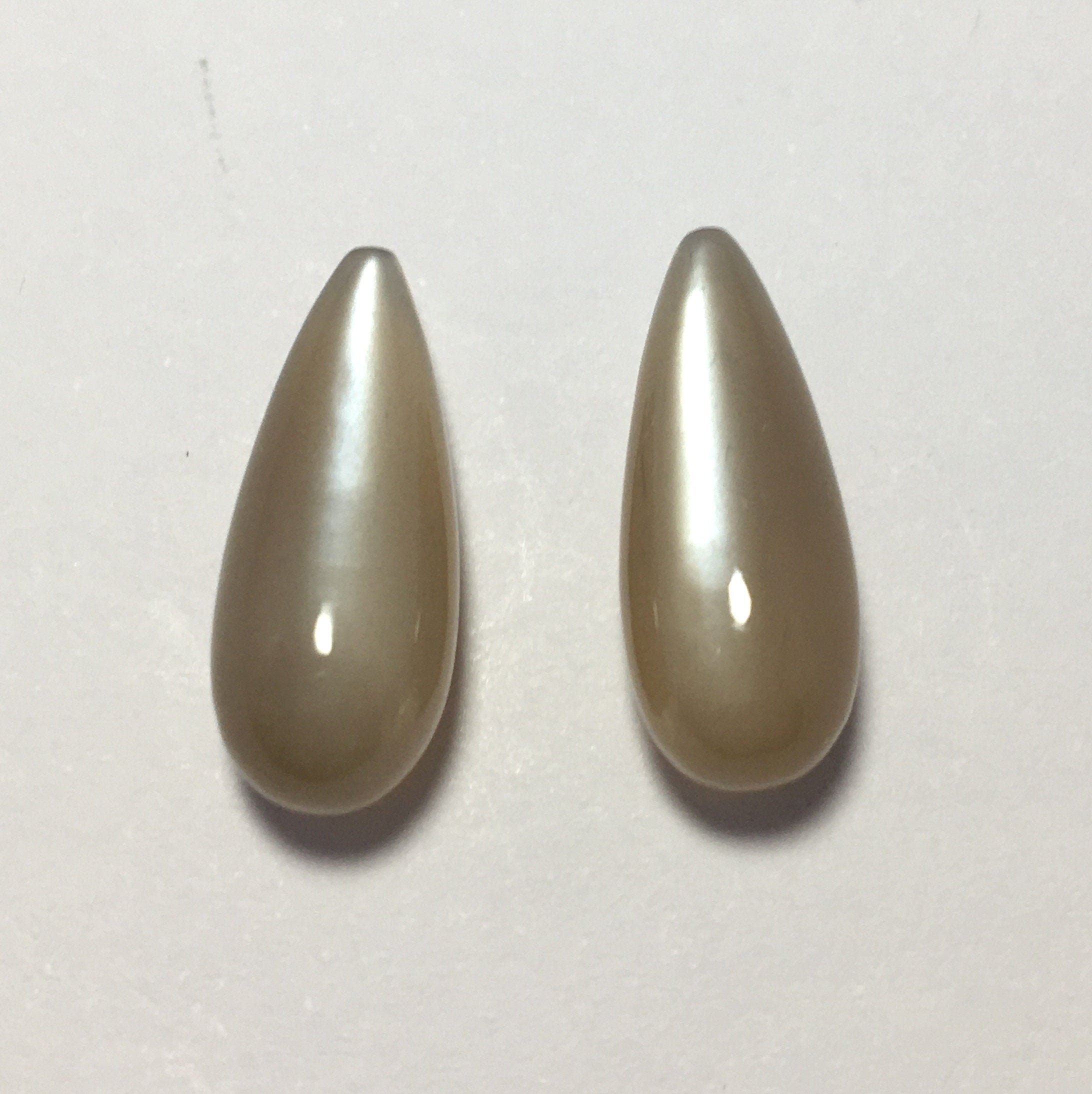 Beautiful Milky Moonstone Drops Cabochon Gemstone Color Etsy