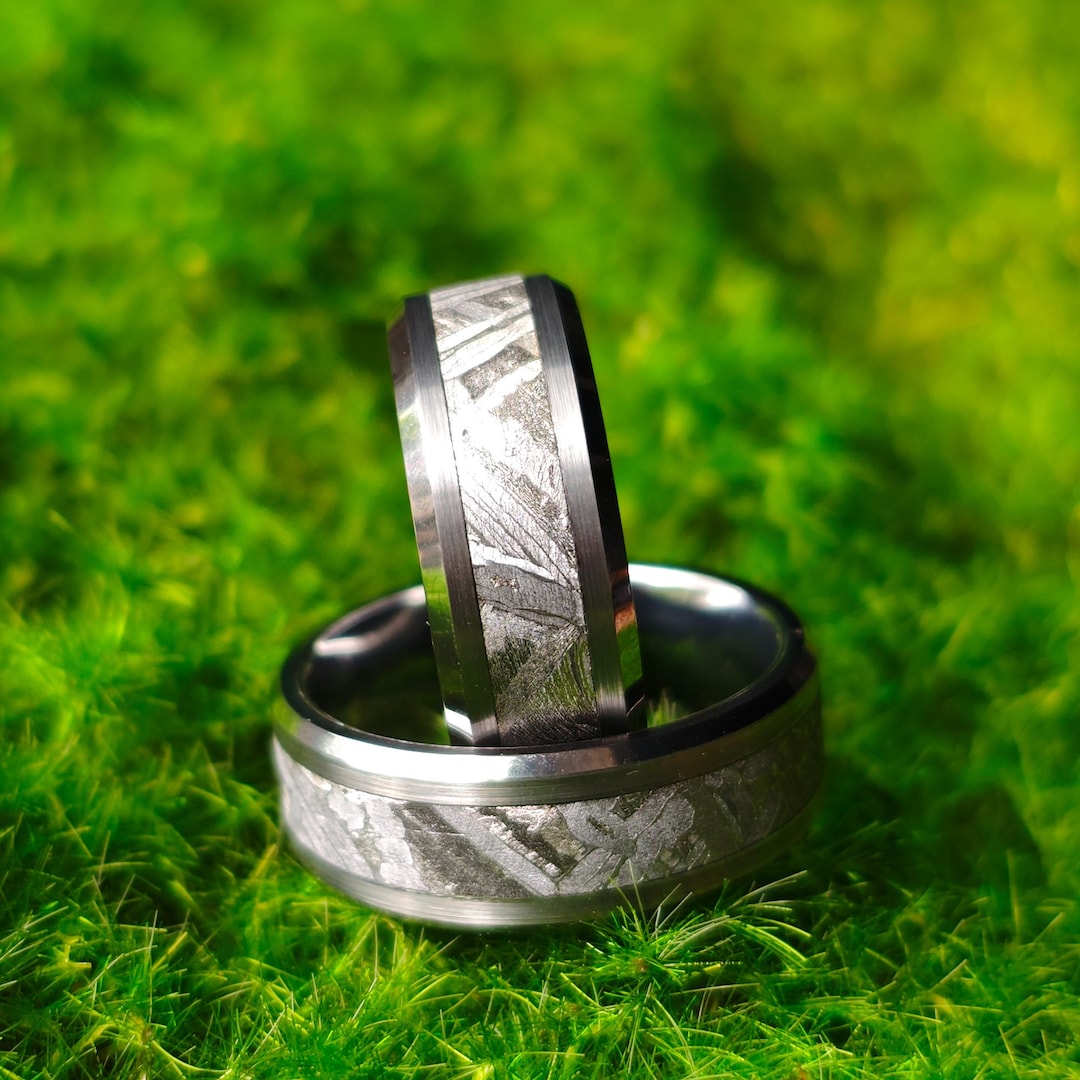 Unique Iron Meteorite Ring Authentic Space History