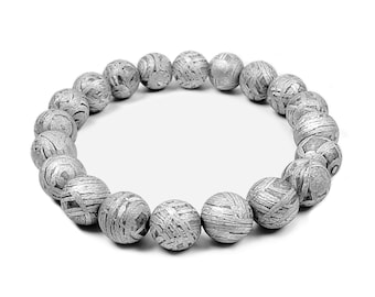 Handcrafted Iron Meteorite Bracelet – A Unique Piece of Cosmic Jewelry,Natural primary colors.