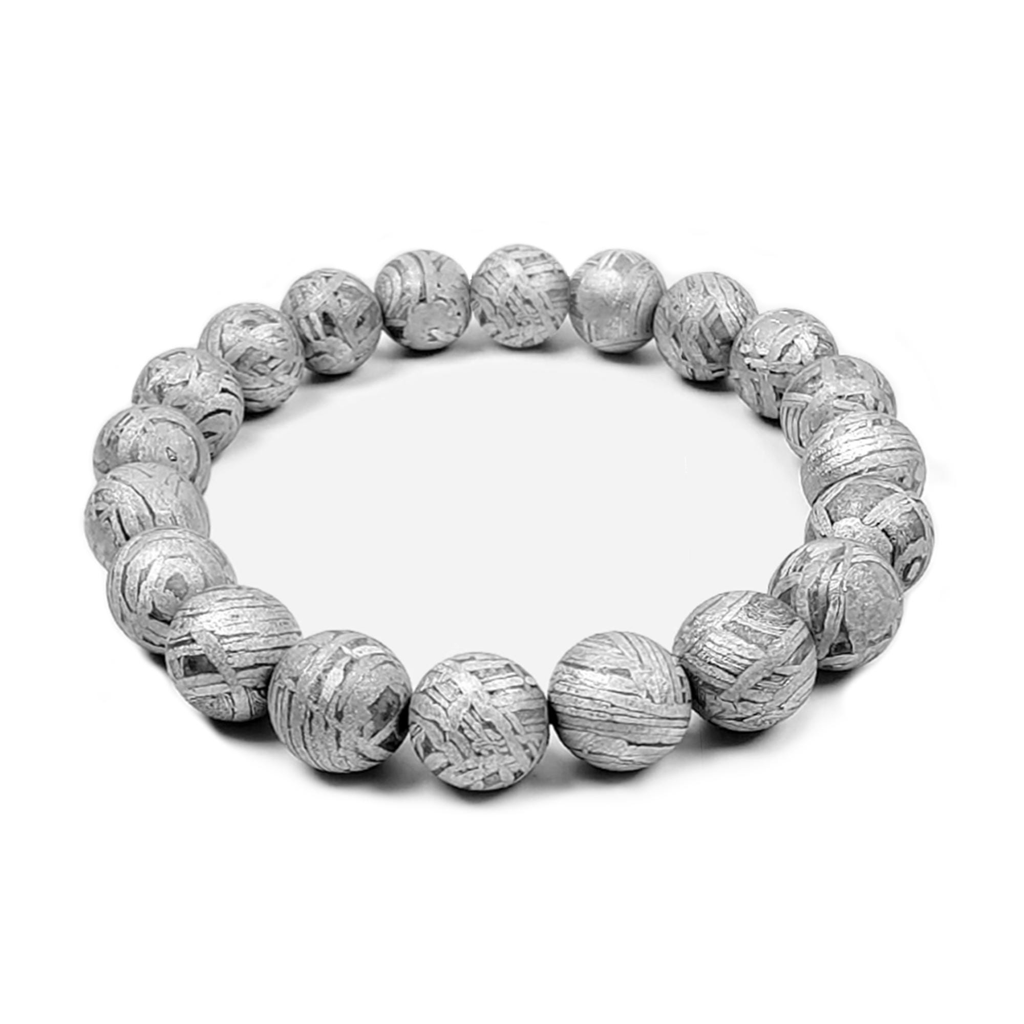 Handcrafted Iron Meteorite Bracelet – A Unique Piece of Cosmic Jewelry,Natural primary colors.