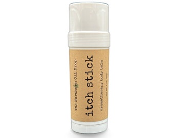 Itch Stick Aromatherapy Body Balm Stick with Essential Oil | Anti Itch for Bug & Mosquito Bites | Stings | Eczema | Camping Outdoor Gift