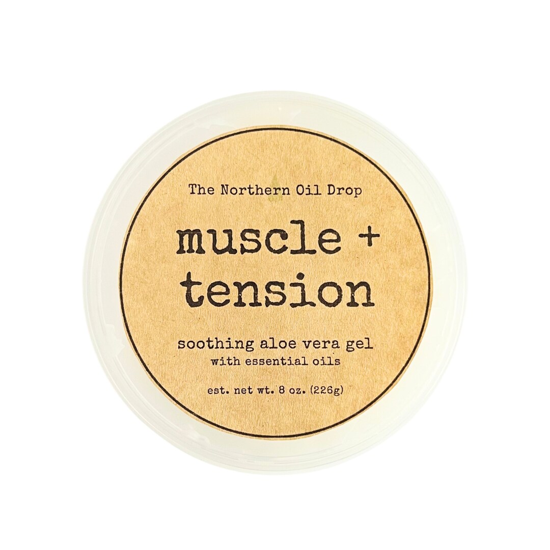 Muscle & Tension Aloe Vera Gel With Essential Oils Post Workout Cooling