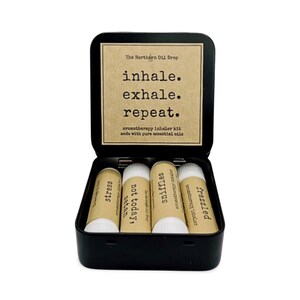 Aromatherapy Inhaler Variety Pack Essential Oil Diffuser Stick Travel & Gift Set Headache Anxiety Stress Calming Respiratory Support image 6