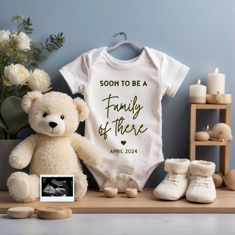 Pregnancy Announcement Digital, Baby Announcement, Editable Template