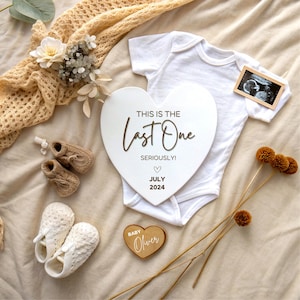 Last One Pregnancy Announcement Digital, The Grand Finale Pregnancy Announcement for Social Media, Editable Template, Canva Editable
