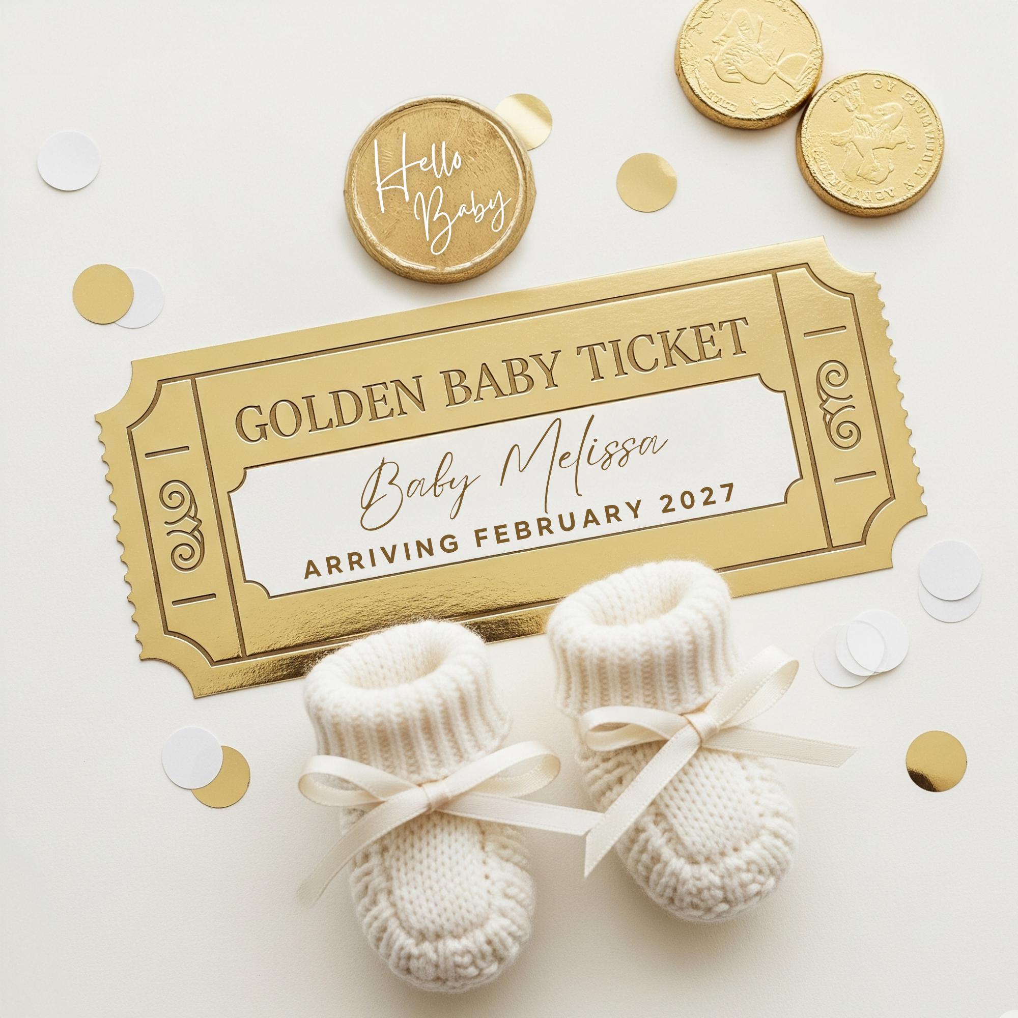 Customizable Golden Ticket - Etsy